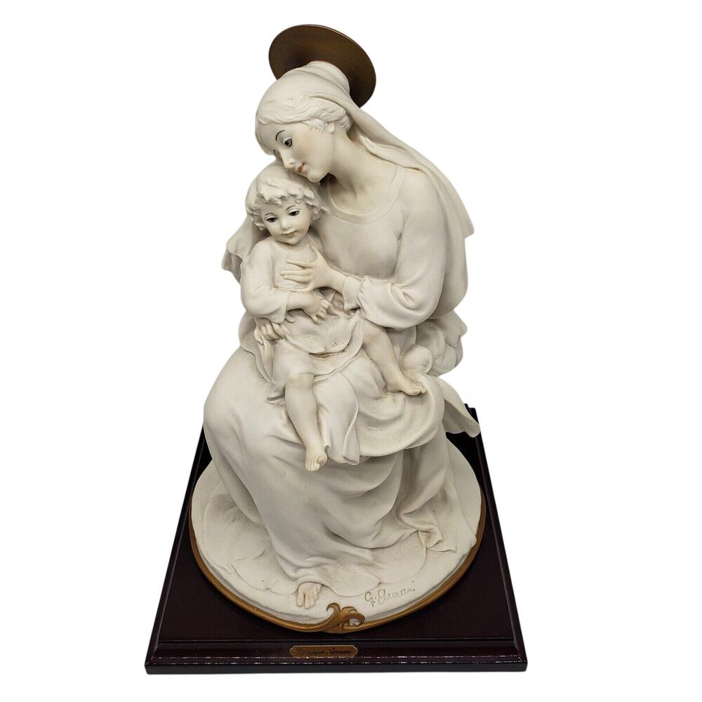 11"‎ Vintage Giuseppe Armani Madonna with Christ Child Statue Florence Italy